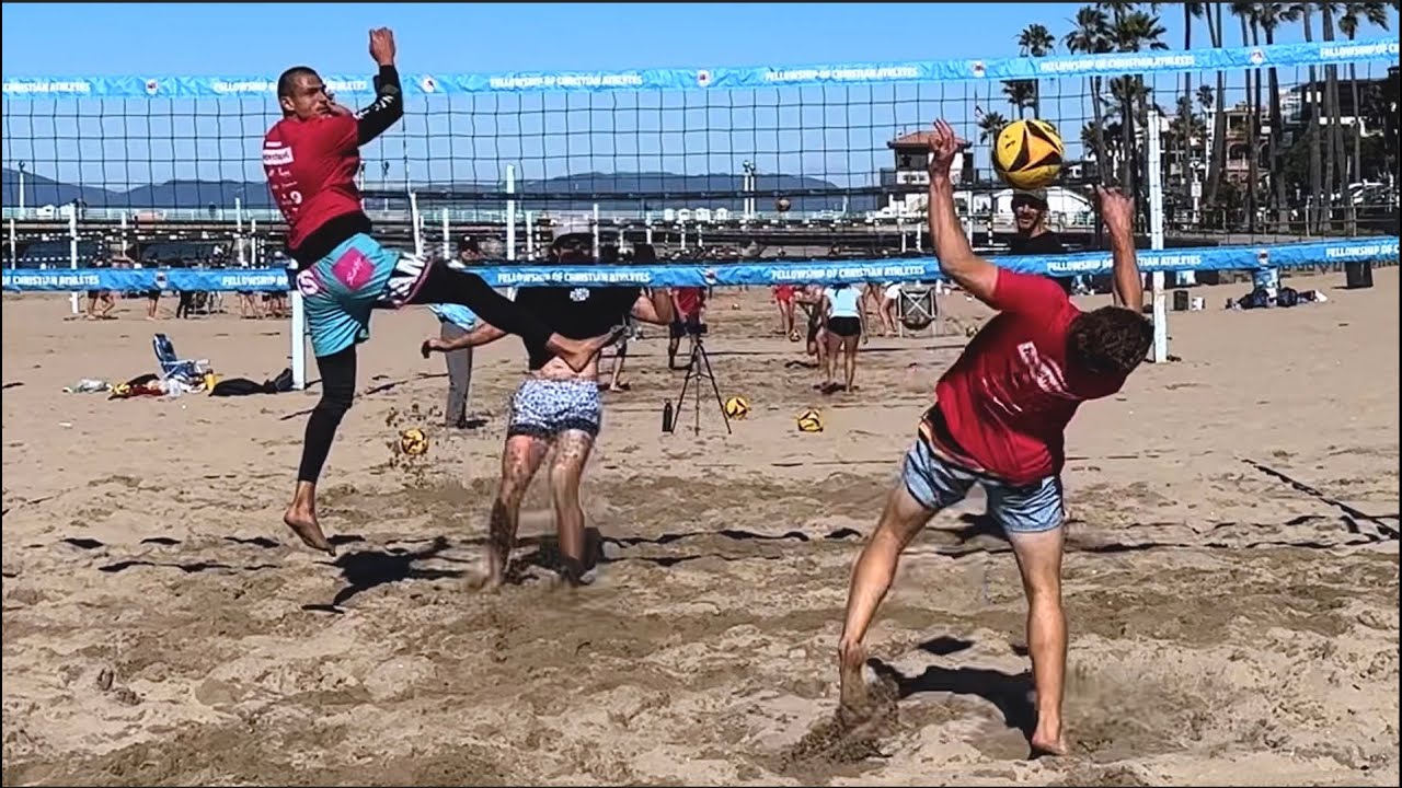 Chase Frishman Nick Amado DJ Klasnic Jake Dietrich Seain Cook Cody Caldwell Beach Volleyball Attacks