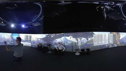 Dear VR Spatial Connect First Demo in Igloo Cylinder with 9:1