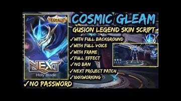 GUSION COSMIC GLEAM SKIN SCRIPT + JAPANESE VOICE | MATHILDA PATCH | RANGER OFFICIAL