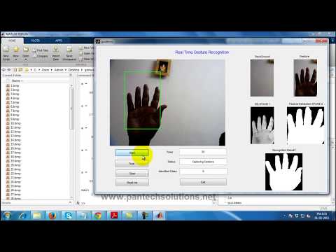 Simple Gesture Recognition using Matlab