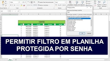 Permitir Execução de Filtro em Planilha PROTEGIDA por Senha - Modo Normal e via Excel VBA