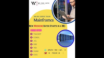 MAINFRAME NEW WEEKEND BATCH STARTS SOON #mainframecomputer #mainframe #mainframeclasses