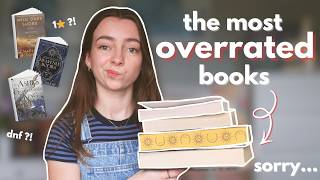 the most OVERRATED books *sorry in advance* 🫣📚