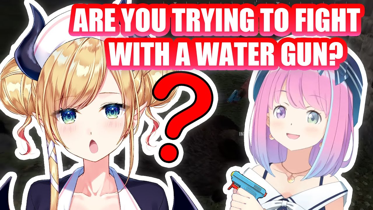 Choco-sensei Sees Luna trying to Fight a Boar with a Water Gun