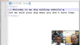 Creating a website in HTML (Step 2): Paragraphs and Headings