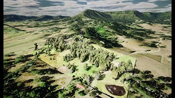 Unreal Engine 5 - Reality Mesh Visualisation  -  Steep Terrain & Dense Vegetation