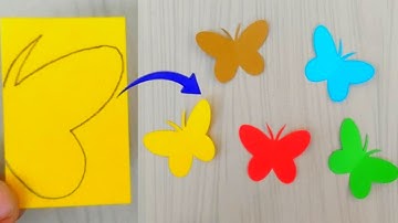 How to make Origami paper butterflies | Easy craft | DIY crafts | Origami papercraft