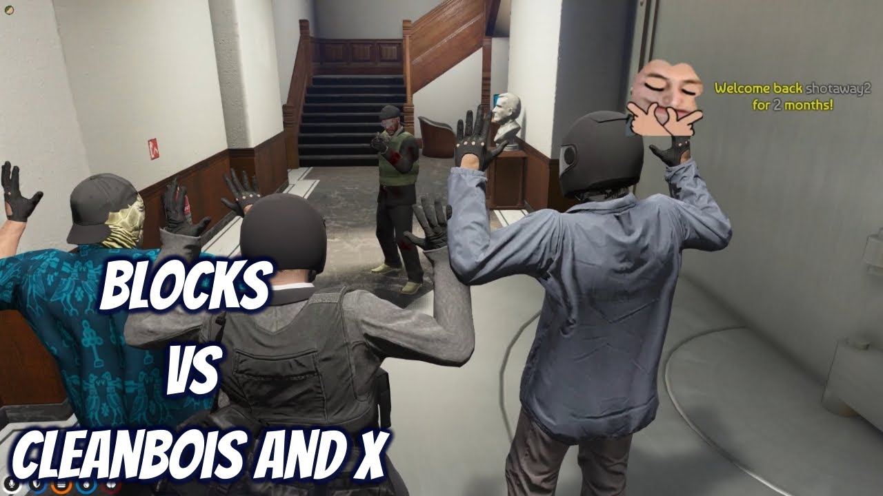 Cleanbois with X Vault heist gets interrupted by Block Gang [GTA 5 RP NoPixel WL Server]