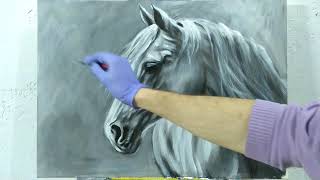 Horse painting / How to paint a Horse in Oil or Acrylic