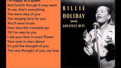 Thumbnail of Billie Holiday   The very thought of you  lyrics