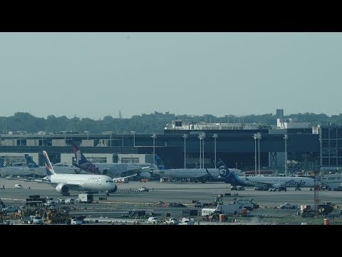 New York JFK Airport Live with ATC