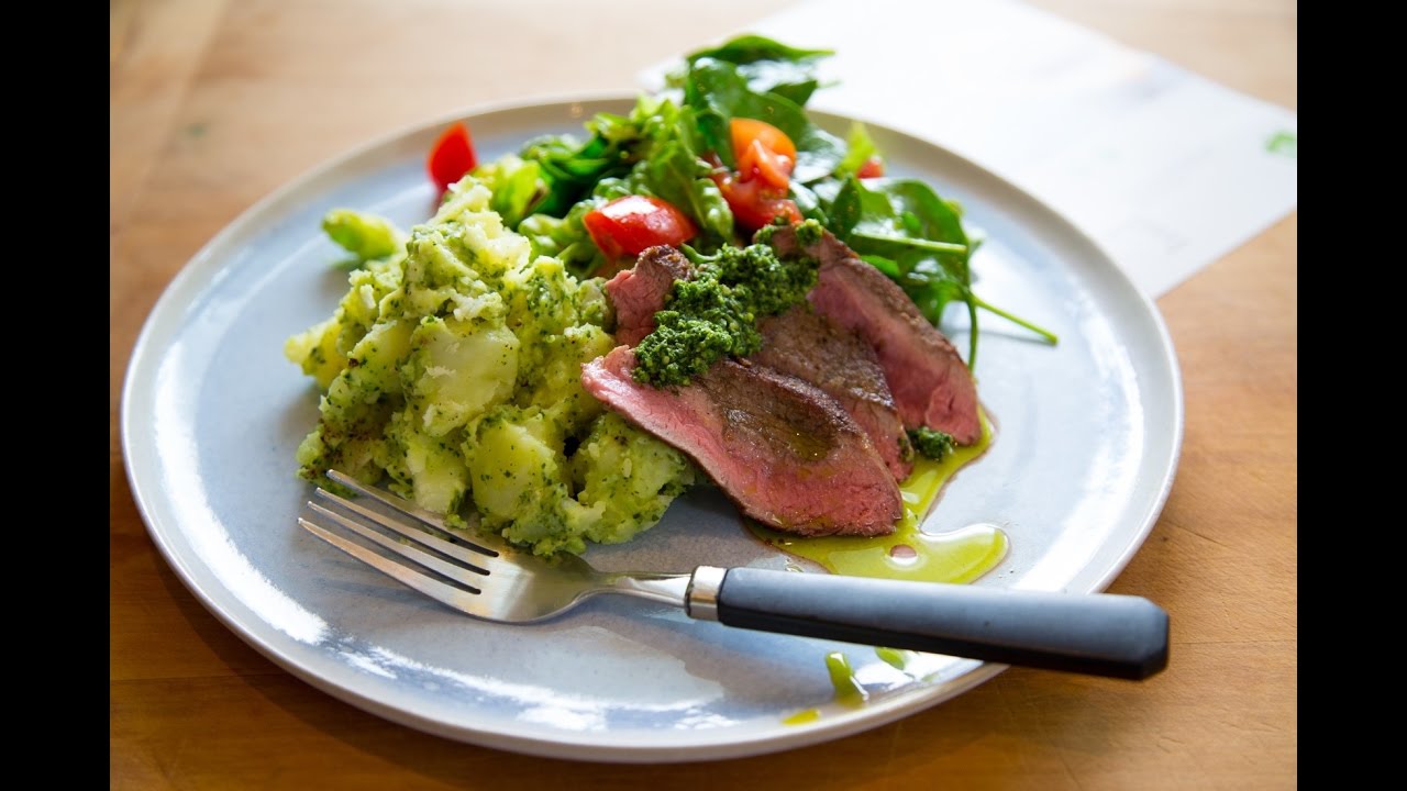 How fast can I cook Spiced Lamb Rump with Pesto-Smashed Potatoes and