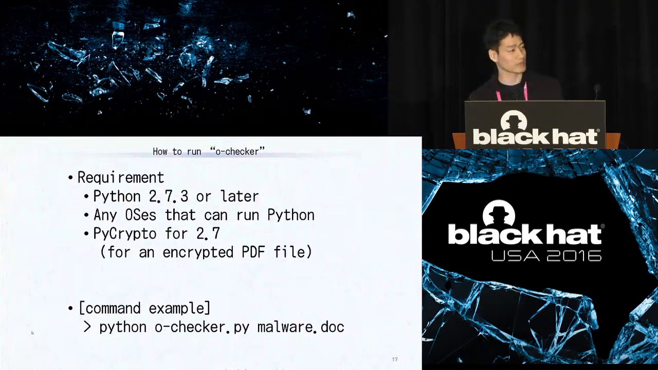 Black Hat USA 2016 O-Checker Detection of Malicious Documents Through Deviation From File Format