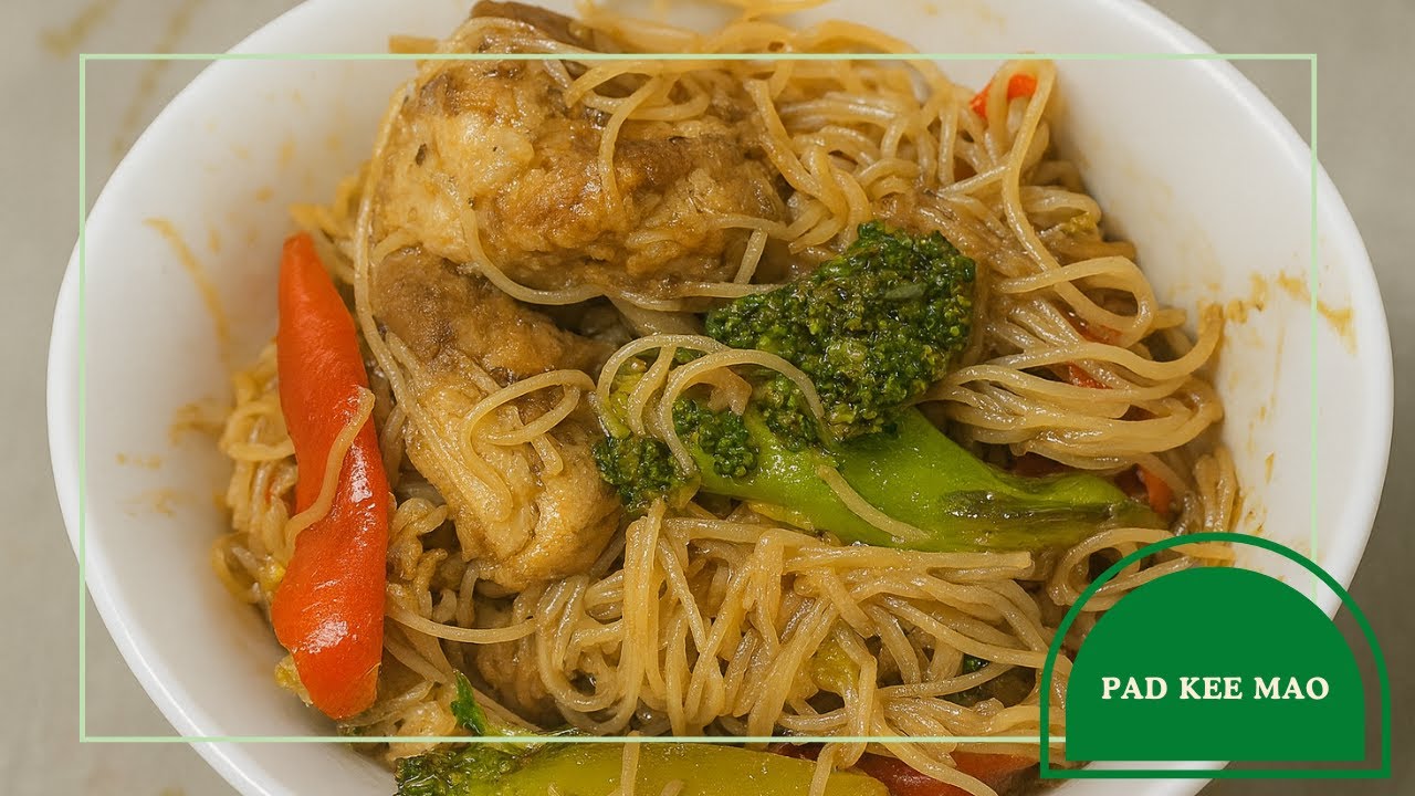 🍜 Pad Kee Mao | O Famoso Macarrão Bêbado Tailandês