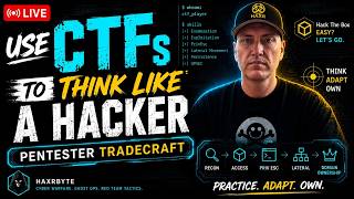 📱 [LIVE] [V] Use CTFs to Think Like a Hacker — Pentester Tradecraft (22 Oct 2026)