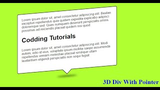 Famous Making 3D Div With Pointer Profile