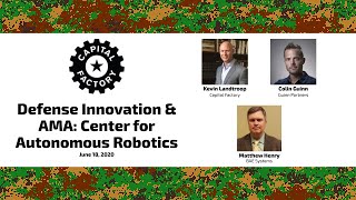 Defense Innovation & AMA: Center for Autonomous Robotics