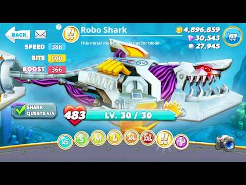 Hungry Shark World - Robo Shark Max Level