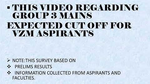 APPSC GROUP 3 MAINS EXPECTED CUT OFF FOR V