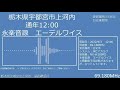 防災無線チャイム受信　栃木県宇都宮市上河内　12:00「エーデルワイス」