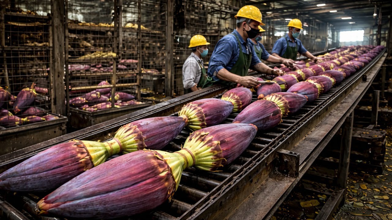 Inside a Rough, Old-School Banana Blossom Processing Factory You’ve ...