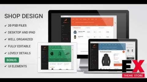 Preview Multipurpose Flat Shop design - PSD Template TForest