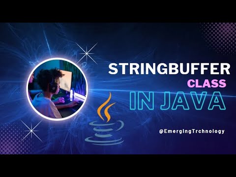 StringBuffer class in Java 1/2 - YouTube