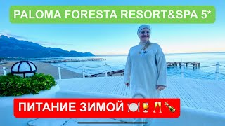 В Турции зимой, 2021, PALOMA FORESTA RESORT 5*, питание, рестораны ( палома фореста кемер), Бельдиби