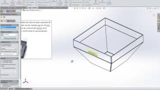 Tutorial SolidWorks® #19: Chapa Metálica y Conformado (Modelo Tolva)