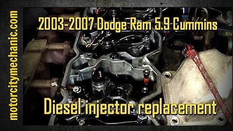 2003-2007 Dodge Ram 5.9 Cummins diesel injector replacement
