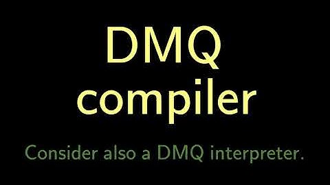 7 Handmade Linux x86 executables: DMQ compiler