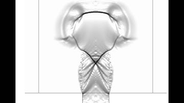 COMSOL Model of Initial Shock From a Converging-Diverging Nozzle