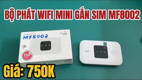 Bộ Phát WiFi Mini Cầm Tay MF8002 Giá Rẻ 750K Kết Nối Tối Đa 15 Điện Thoại Cùng Lúc