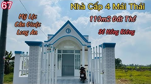 Bán Nhà Cần Giuộc Long An Nhà Cấp 4 Mái Thái 110m2 Đất Thổ Mặt Tiền Đường Đê Bao Sông Mồng Gà