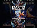 STUNNING SKIN!🤯 Martis new epic skin. Available now in advance server. ❤️#mobilelegends