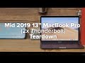 13" MacBook Pro Mid 2019  (2x Thunderbolt) Teardown!