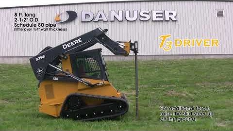 T3 Driver Driving Pipe Using Down Force