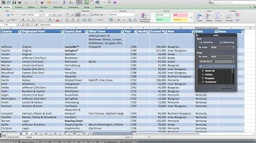 Using Excel Tables for Genealogy