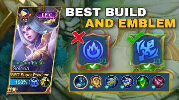 SELENA BEST BUILD AND EMBLEM SETS 2023 | SELENA GAMEPLAY - MLBB