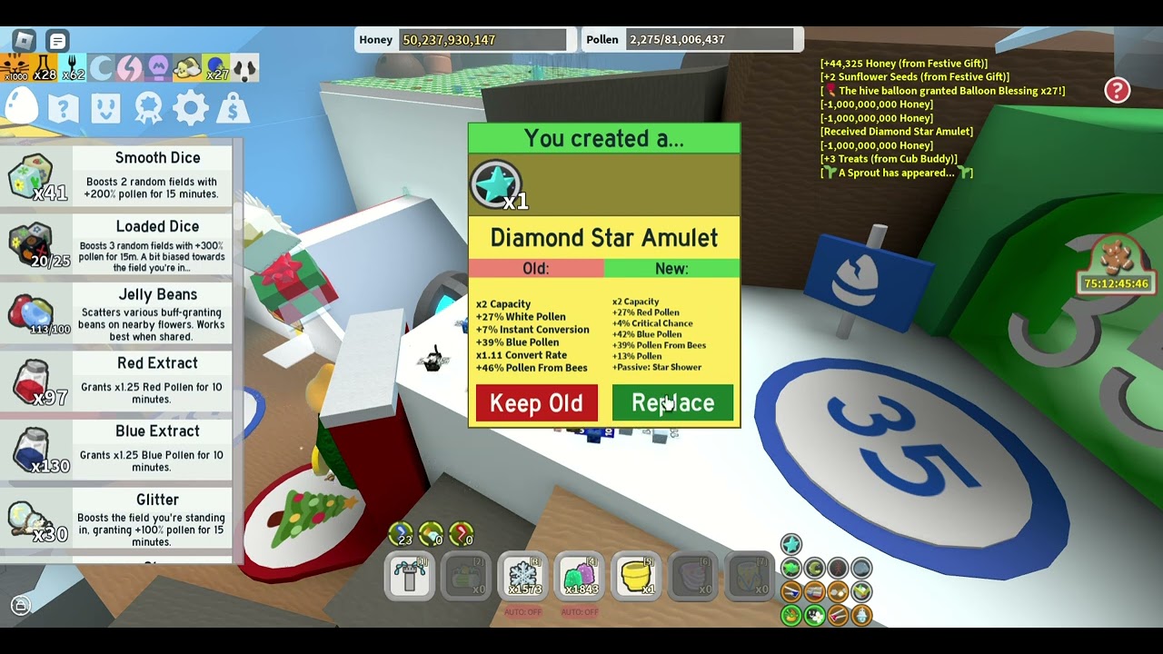 I got a passive from a DSA - Bee Swarm Simulator