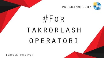 For takrorlash operatori - AutoPlay Media Studio Uz