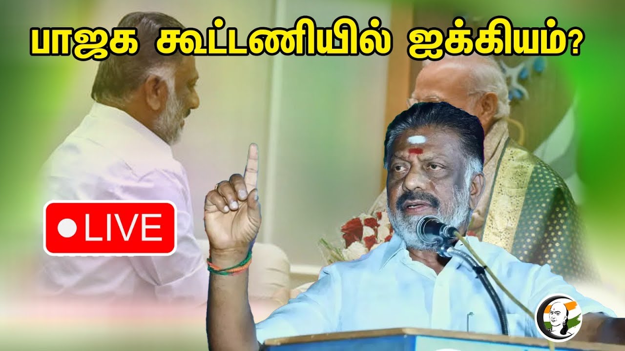 🔴 LIVE : பாஜக கூட்டணியில் ஐக்கியம்? OPS Pressmeet | BJP | Annamalai
