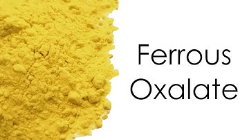 Making Ferrous Oxalate. Pyrophoric Iron.