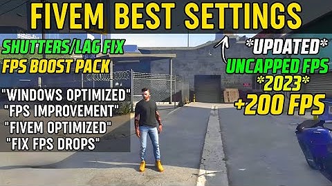 How To FIX FPS Drops, Shutters & Boost FPS in FiveM (GTA V)✅| FiveM UNCAP FPS 2023