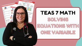 2024 ATI TEAS 7 Math Solving Equations with One Variable and Estimation Study Guide with Practice