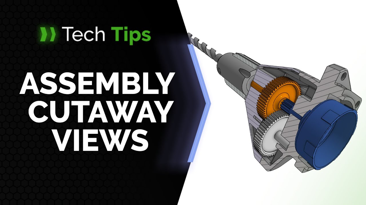 Create Assembly Cutaway Views in Onshape Drawings - Tech Tip - YouTube