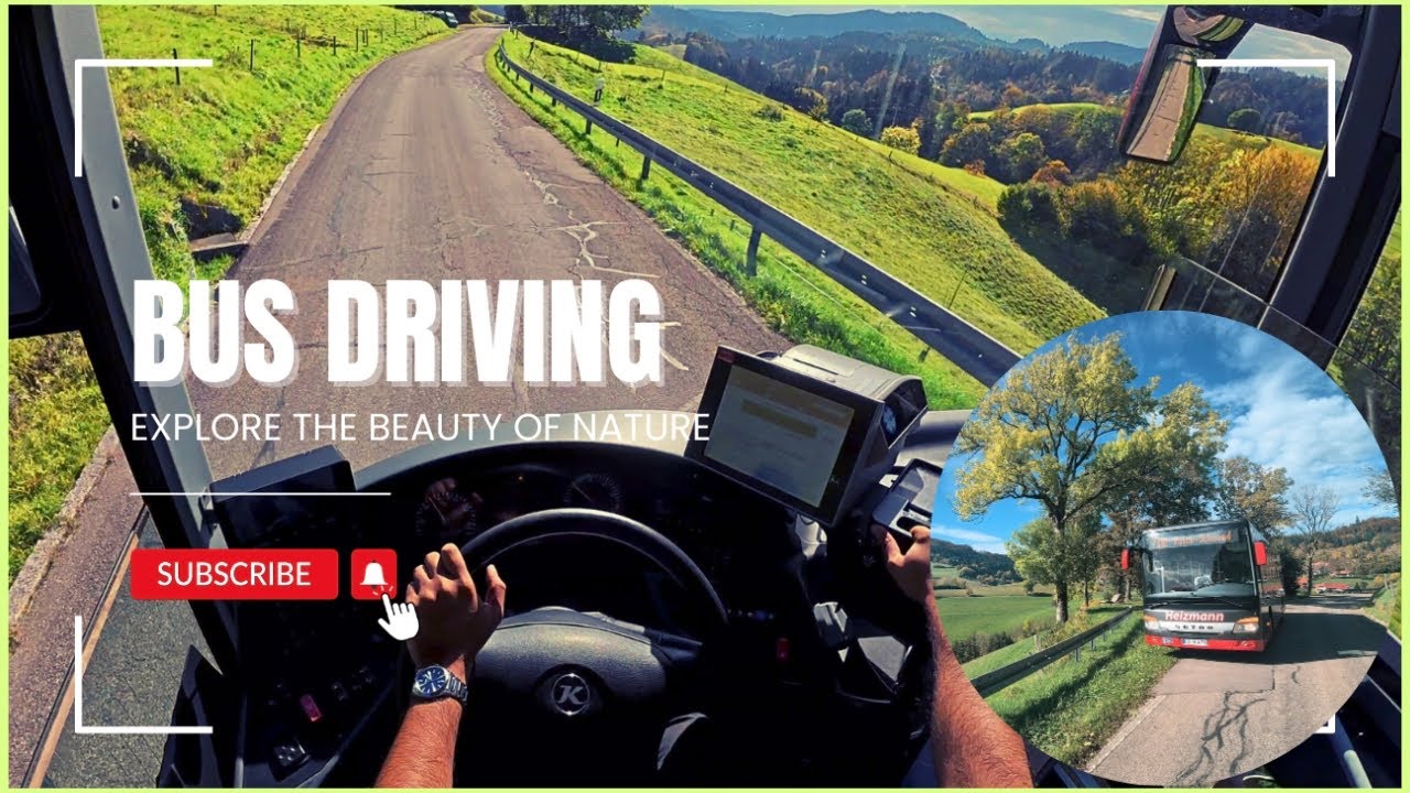 German Public transport POV 4k | beautiful village roads