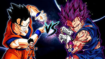Mystic Gohan TP V3 OP (New) VS Vegeta DBS V2 OP (all form) in Jump Force Mugen