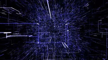 Blue futuristic hi-tech cyberspace animation background in 4K | Unwind Free Stock Video