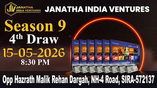 LIVE:JANATHA INDIA VENTURES SEASON 9 SIRA ( 4th DRAW )TIME 8:30 PM